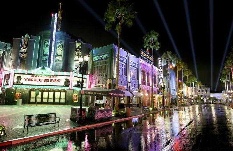 Resorts World Sentosa - Hotel Singapore Exterior foto Hollywood Boulevard at night